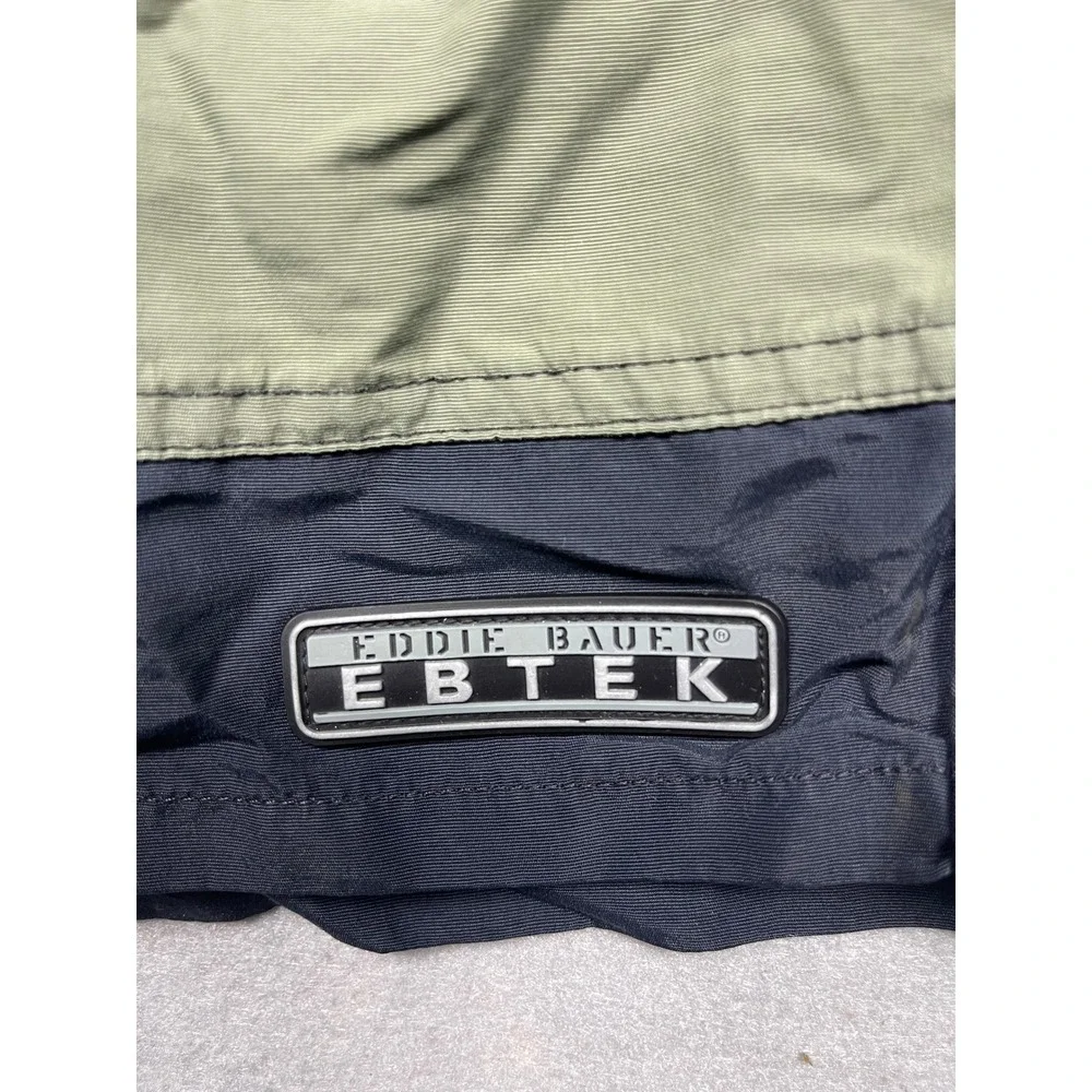 Eddie Bauer EBTEK Board Shorts Nylon Olive Green Navy Blue 37 Mens